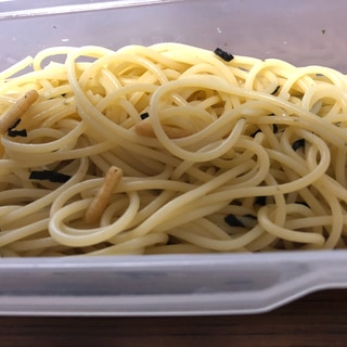 レンジで！火も包丁も不要！のり茶漬けパスタ